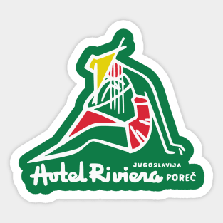Hotel Riviera Porec Yugoslavia Vintage Travel Sticker Sticker